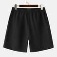 thumbnail image 5 of Casual Shorts for Men with Pockets Drawstring Elastic Waist Wide Leg Lightweight Solid Color Breathable Relaxed Loungewear Short, 5 of 5