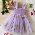 thumbnail image 2 of XXWXYD Toddler Girls Birthday Party Dress Sleeveless Tulle Princess Floral Embroidery Formal Photo Shoot Attire Adjustable Straps Soft Fabric Holiday Celebration, 2 of 9