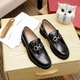 thumbnail image 1 of Salvatore Ferragamo cuero genuino Mocassin zapatos de cuero de alta calidad hombres zapatos casuales talla grande 38 ~ 46 mocasines de boda de alto nivel t6kT Gao Jiahui unisex, 1 of 2