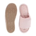 thumbnail image 3 of Isotoner  Sculpted Terry Adjustable Open Toe Slide Slippers (Women), 3 of 4