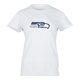 thumbnail image 1 of NFL Playera Aficionado Básica Seattle Seahawks Blanco para Mujer, Talla Grande, 1 of 5