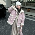 thumbnail image 6 of BFHHYA Girls' (4-14Y) Sherpa-Lined Jacket Shearling Stand-Collar Full Zip Warm Coat Casual Winter Outerwear, 6 of 9