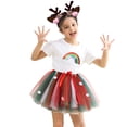 thumbnail image 3 of JIAYUE Girls Trendy Skirt Above Knee Fashionable Kids Dance Party Ball Gown Cartoon Ballet Hairclip Set Classic Children Skirts, 3 of 5