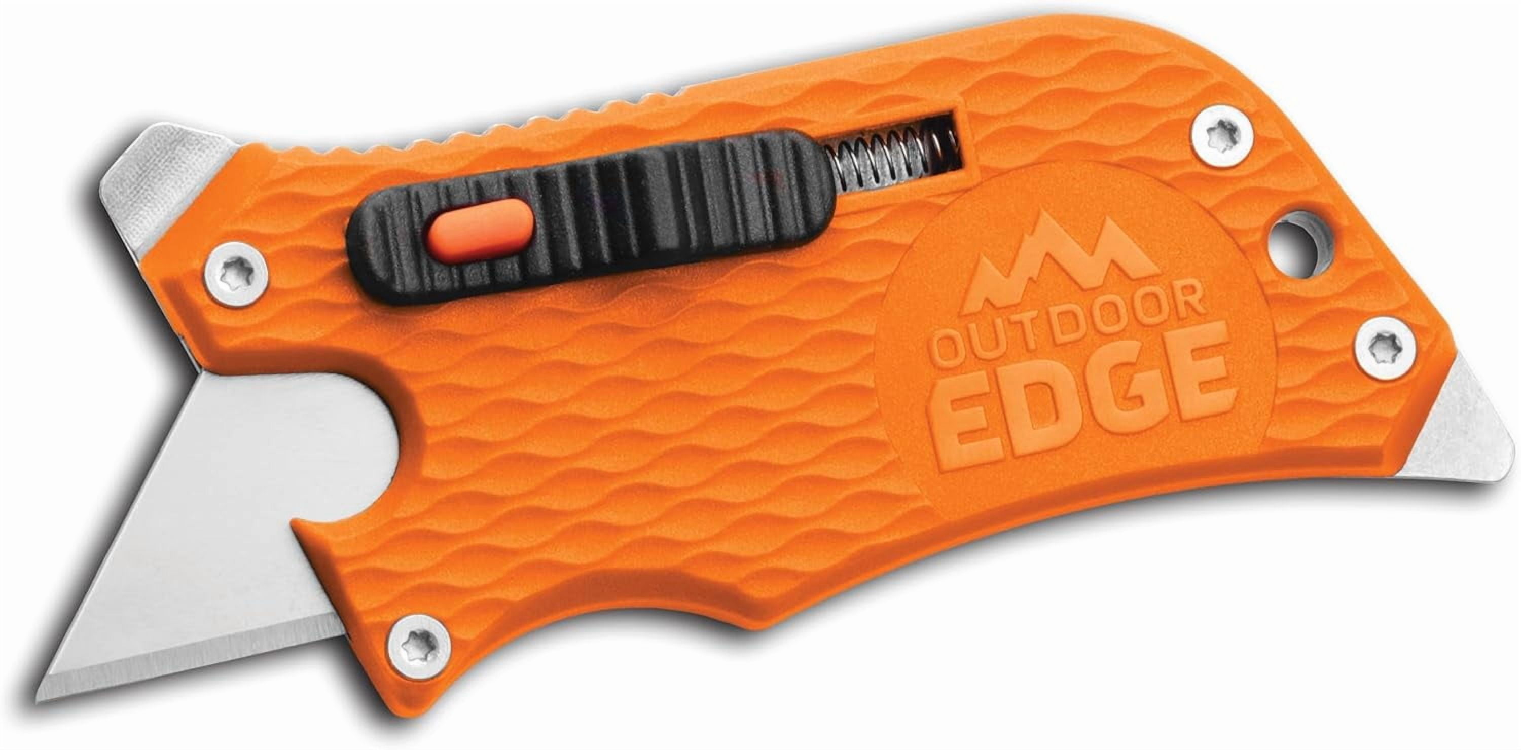 RGHJAR-Outdoor Edge SlideWinder - Utility Knife Multitool with Standard Replaceable Razor Blade, Screwdrivers, Prybar, Bottle Opener and Pocket Clip with Locking Auto-Retracting Blade