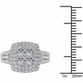 thumbnail image 4 of 1-1/2 Carat T.W. Diamond 10kt White Gold Double Halo Cluster Engagement Ring, 4 of 5