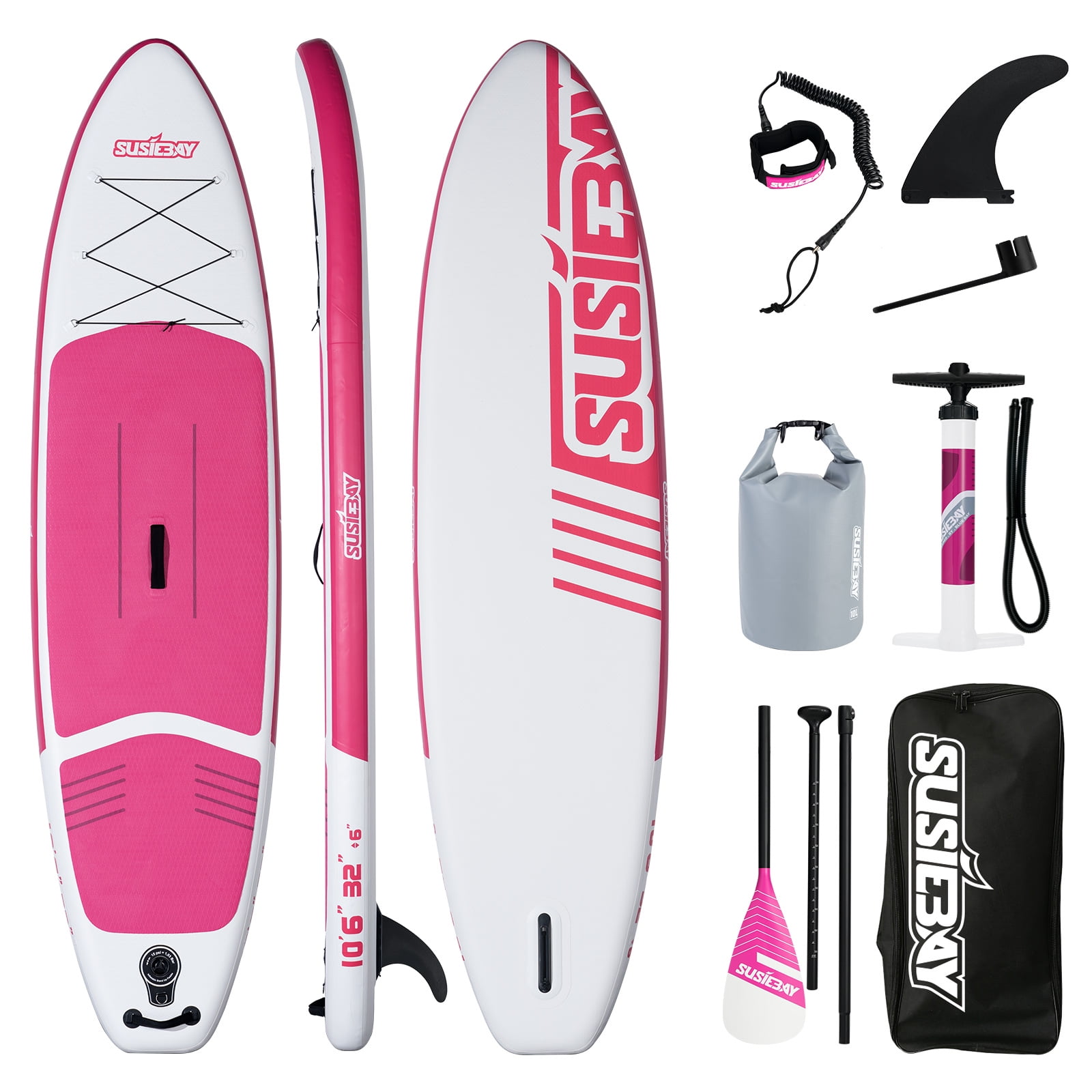 SUSIEBAY Inflatable Stand Up Paddle Board, Inflatable Paddleboard ...