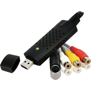 USB Video Capture Converter, Digitize and Edit Video, VCR VHS to DVD, Analog Video to Digital PC for Windows 7 8 10
