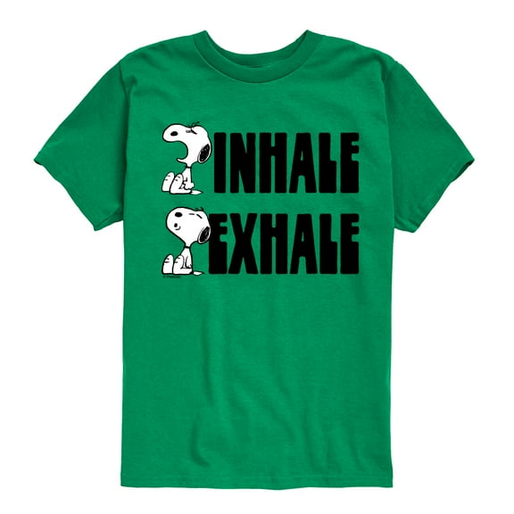 Peanuts - Snoopy Inhale Exhale - Toddler & Youth Short Sleeve Graphic T-Shirt