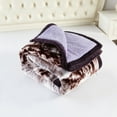thumbnail image 2 of NC Warm King Sherpa Blanket,Thick Printed Flannel Fleece Borrego Blanket,79"x91",7.5lb, 2 of 6