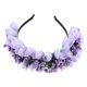 thumbnail image 1 of KAKOWELY Corona de flores Diadema de flores de tulipán Corona de flores para novia Tocado floral elegante para boda, 1 of 5