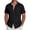 Black, variant on RICHCOIN Men's Button Down Shirts Short Sleeve Casual Summer Beach Vacation Wedding Shirt with Pocket