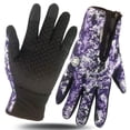 thumbnail image 1 of Guantes de esquí con cremallera y forro polar para pantalla táctil, para otoño e invierno, cálidos, con forro polar, resistentes al frío, impermeables, para exteriores, para hombres y mujeres, 1 of 4