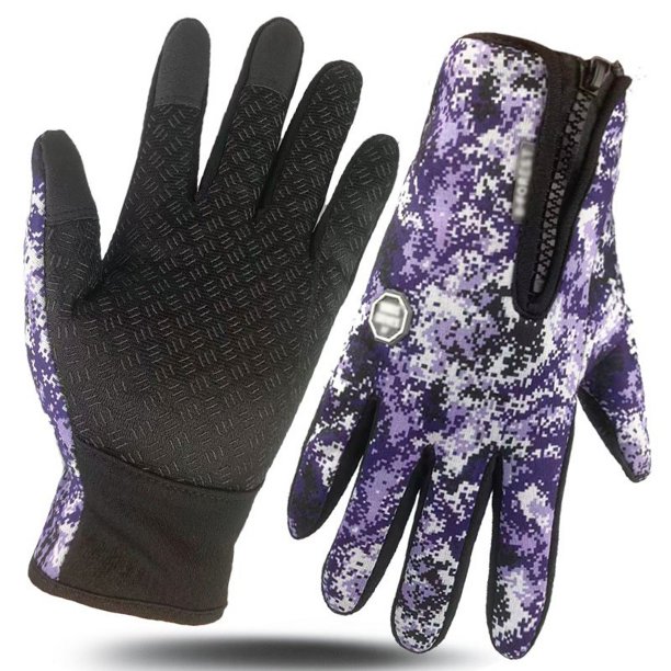 Guantes de esquí con cremallera y forro polar para pantalla táctil, para otoño e invierno, cálidos, forrados con forro polar, resistentes al frío, impermeables, para exteriores, para hombres y mujeres