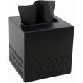 thumbnail image 1 of Soporte cuadrado de metal para caja de pañuelos con base magnética, moderno soporte para pañuelos de papel en forma de cubo para baño, dormitorio, oficina y tocador (negro), 1 of 5