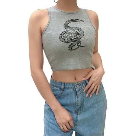 

Sexy Women Camis Summer O Neck Crop Tops Ladies Basic Vest Tops