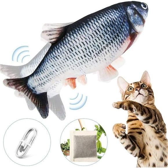 Realistic Plush Simulation Moving Fish Cat Toy, Washable, Perfect to Bite, Chew and Kick Gift for WOMEN/men UYLY -Bomveson