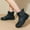 Black, variant on Fashionable Women's Rain Shoes Summer Short Ankle Boots Casual Footwear For Everyday Use comfortable for all seasonPink