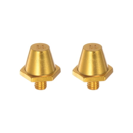 

Track Spikes 11mm Aluminum Lightweight for Soccer Shoes Golden 2 Pieces