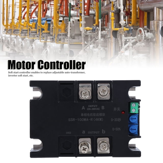 Módulo De Arranque De Motor Bifásico De Seguridad Monofásico, Controlador De Motor, Para Ventilador De Bomba De Agua