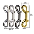 thumbnail image 1 of Baohd 4 Pcs Boutons-Pression Acier Double Tête Couleur Unie Porte-Clés Laisse pour Animaux Crochet Ceinture Clips Réutilisables Boucles, 1 of 6