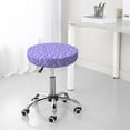 thumbnail image 7 of Round Bar Stool Seat Covers, violet purple Fish scale Elastic Round Chair Cover Stool Seat Slipcover Bar Stool Cushions Round Pad for 12-14 inch, 7 of 7