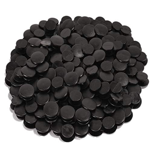US Stock 250pcs Plastic Black Buttons Buckles Fit Shoe Charms DIY Accessories