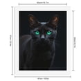 thumbnail image 2 of Paint by Numbers Kit for Adults, Regal Cat Emerald Eyes Paint by Numbers, Easy Paint by Numbers Kit for Adults Beginner, DIY Adult Paint by Number Kits on Canvas, 12x16in Home Decor, 2 of 7