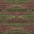 thumbnail image 1 of Ahgly Company Indoor Square Patterned Wood Brown Area Rugs, 7' Square, 1 of 6