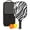 Black-3, variant on Pickleball Paddles Set Of 1, Fiberglass Surface, Animal, Leopard Print, 1 Paddle, 2 Balls & Bag