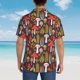 thumbnail image 4 of Fotbe Mushrooms And Leaves Camisa Hawaiana para Hombre Unisex – Camisa Casual de Verano con Botones de Manga Corta de Algodón y Lino,3X-Large, 4 of 7