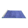 thumbnail image 2 of Ahgly Company Machine Washable Indoor Rectangle Oriental Blue Industrial Area Rugs, 2' x 4', 2 of 4