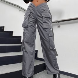 SELONE High Waisted Cargo Pants Women Y2K With Pockets Workout