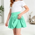 thumbnail image 5 of UAYOTSE Girls Skirts Elastic Flared Plain Tennis Skater Skirts with Built-in Shorts Kids Active Flowy Skorts,Sizes 13-14 Years, 5 of 5