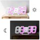 thumbnail image 4 of Marco blanco palabra rosa - reloj digital Ormromra LKX-1104-2, 4 of 8