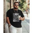 thumbnail image 4 of Men's T-Shirt Skull Graphic Horror Art Short Sleeve Casual Tee Classic Crew Neck T-Shirt for Men, XL, 4 of 7