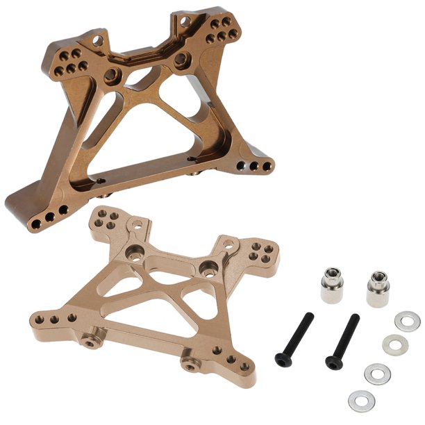 Torres de Choque Trasero y Delantero de Aluminio para 1/10 SLASH 4x4 RC Coche Color Camello/Naranja/Azul Macarena Piezas de coches RC