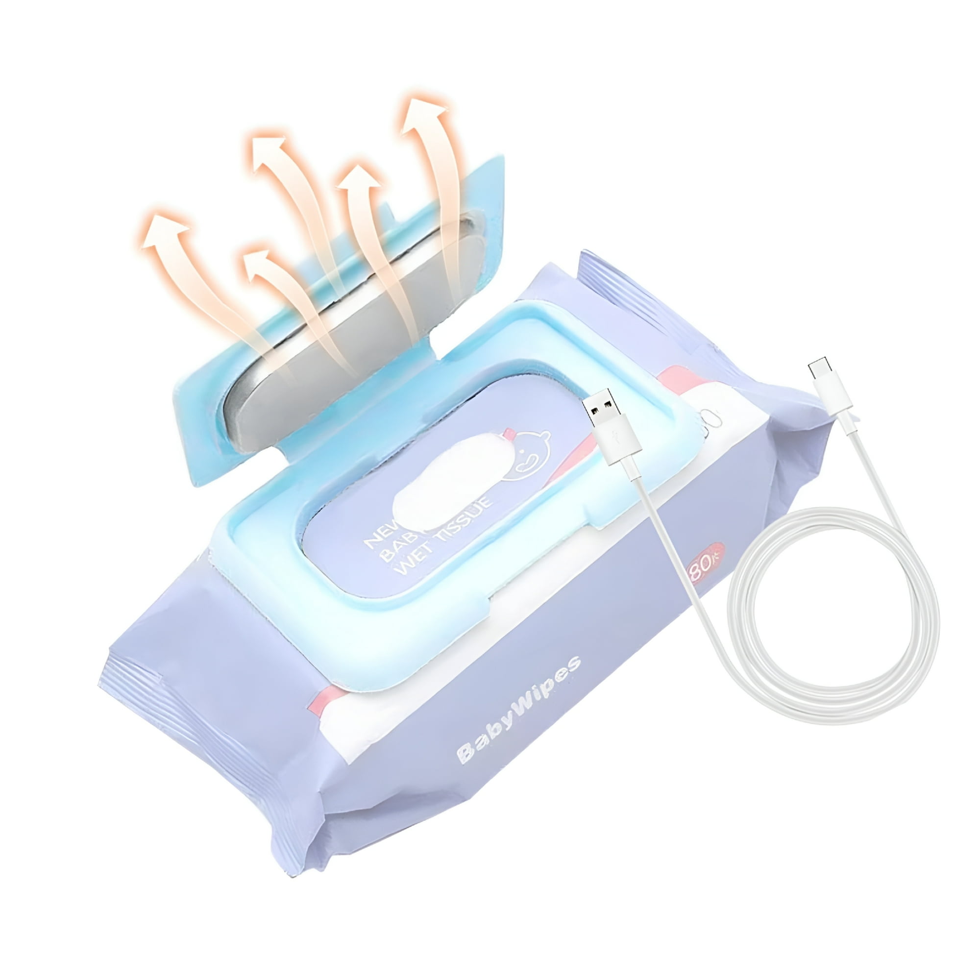 GJX Wipe Warmer,Constant Temperature Heating for Warm Wipes Diaper Warmer,Portable Design for Home and Travel Wipes Warmer for Newborn Baby