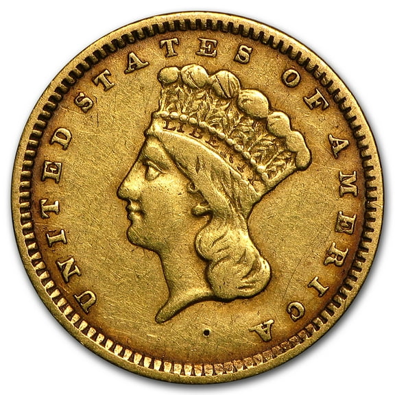 $1 Indian Head Gold Dollar Type 3 VF (Random Years)