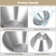 thumbnail image 3 of Insulated Salad & Mixing Bowl Set-  7.9 in Double Wall Stainless Steel Serving Bowls | Dessert Bowl Home Kitchen Essential for Salad, Soup, Ramen, Mixed Fruit, Pasta, Oatmeal, Snacks, 3 of 5