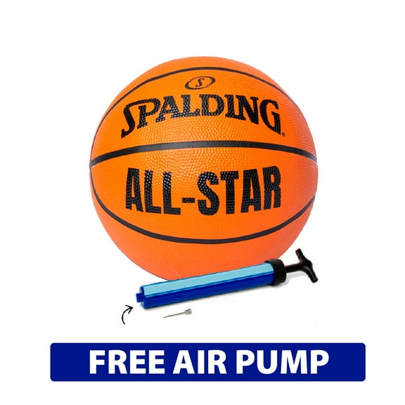 Spalding ALL-STAR Basketball Game New Official Size 7 29.5 Men’s Outdoor Air Pump Included
