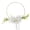 Daisyblanc, variante sur Neinkie Bougeoir Cerceau Couronne Centres de Table Floraux pour Table de Cœur, Table de Tête, Fleurs Artificielles de Réception de Cérémonie Décorations de Mariage