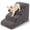 All Grey, variant on Excibubblebearbb 3-Tiers Dog Stairs & Ramp Suitable for Beds and Sofas, Pet Stairs of Height Suitable for Small Dogs and Cats