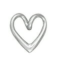 thumbnail image 1 of Sterling Silver 16" .8mm Box Chain Open Heart Slider Pendant Necklace, 1 of 2
