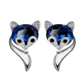 thumbnail image 1 of Visland Cartoon Fox Shape Rhinestone Ear Studs Earrings Women Jewelry Gift, 1 of 7