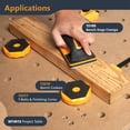 thumbnail image 6 of POWERTEC 4PK Bench Dog Positing Puck - Protect Workpiece from Scratches, Ideal for Sanding, Routing, Finishing & Painting (72216N), 6 of 8