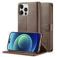 thumbnail image 4 of Dteck Case For Apple iPhone 14 Pro, Premium Leather Wallet Wireless Support with 3 Card Slots, Magnetic Closure Flip Kickstand RFID Credit Holder Cover, Brown, 4 of 8