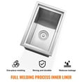 thumbnail image 5 of 18" Stainless Steel Ice Chest Cooler, 40.9 qt Commercial Ice Bin with Sliding Cover & Drain Plug, for Outdoor Kitchen, Bar, Beer, Wine – Durable & Portable, 5 of 11