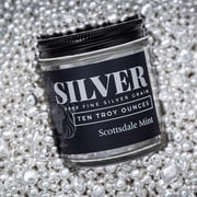 Silver Shot 10 Troy oz .9999 Fine Silver Casting Grain Jar