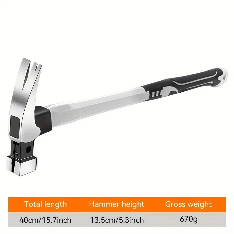 PRIME - High Carbon Steel Hammer - Double - Groove, Octagonal & Round Head