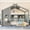 Gray, variant on Harper & Bright Designs Full Size Wooden Floor House Bed with Storage Shelf, Montessori Bed Frame with Roof and Window for Bedroom, White